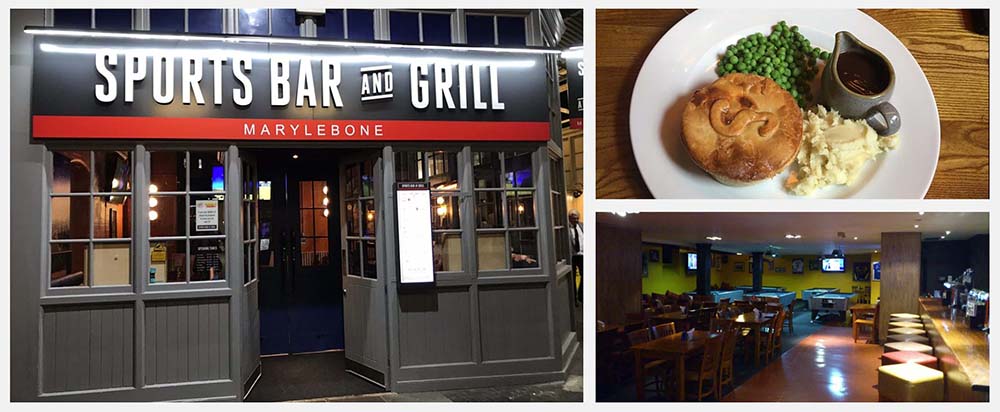 Best Sports Bars in London - Sports Bar & Grill Marylebone